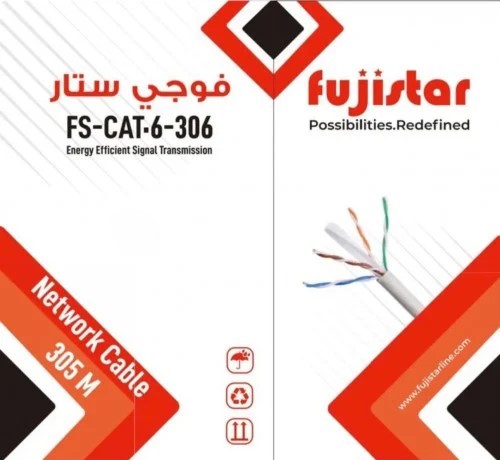 - 5218166223606 - كايبل شبكه نت   FUJISTAR LAN CABLE   FS-CAT-6-306